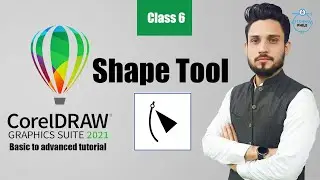 Corel Draw 2021 shape tool |  class # 6 | Free Training in Urdu | coreldraw 2021