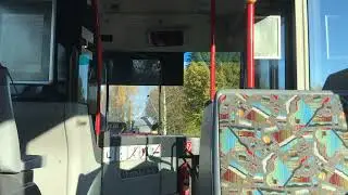 Through Valmiera on a Mercedes Benz O530 bus