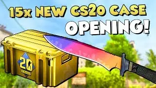 NEW CS20 CASE OPENING! 😍 15x CS20 Case + 10x CS20 Sticker Capsule Unboxing