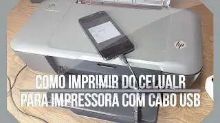 🔸 How to print from your cell phone ⁞ to any printer with a USB cable ( PT - BR )
