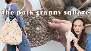 Easy Sunburst Granny Square Tutorial ~ The Park Square ~