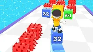 222,000⭐ New Evolution: Cube Runner 2048 - 123456789 Max Level Gameplay