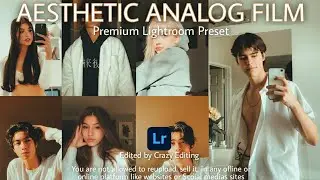 Aesthetic Analog Film Preset - Lightroom Mobile Preset | Fuji Film Effect Tutorial