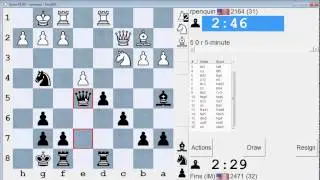Blitz Chess #2: rpenquin vs. IM Bartholomew (Slav Defense)