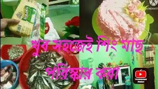 অসুস্থ অবস্থায় কি কি করলাম 😊 খুব সহজে শিং মাছ পরিস্কার করা।এরকম ডাক্তার থাকলে অসুস্থ হতে ইচ্ছা করে