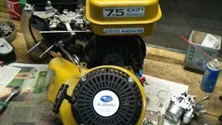 ремонт двигателя от мотоблока  subaru ex21