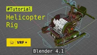 Rigging Tutorial Helicopter in Blender 4x #blendertutorial