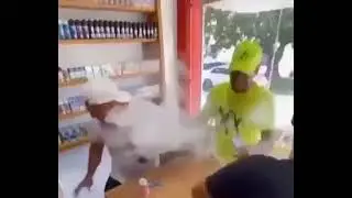 Slap on Face in smoke