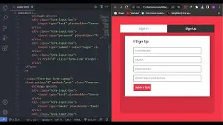 Animated Responsive Log-In Sign-Up Registration Form Using HTML CSS JAVASCRIPT