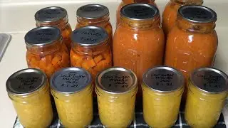 Making Pasta Sauce, LOW SUGAR Mango Jam and Canning Carrots