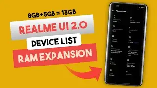 Ram Expansion Features in Realme | RAM Expansion Update Device List | Virtual Ram in realme UI 2.0