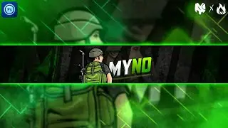 How to make PUBG inspired banner on android feat. MYNO | pstouch | pixellab