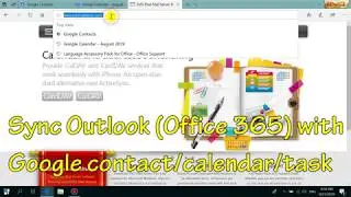 How to sync Outlook 365 with Google contacts, calendar and task