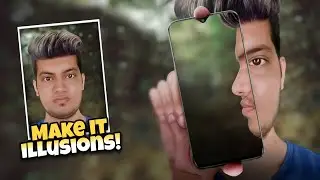 Optical illusion Face Creative Photo Editing in Picsart Photo Editing | by Skay Studios