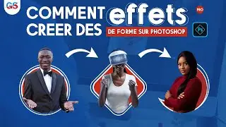 Comment créer des effet de formes avec une image sur Adobe Photoshop tuto pour débutants GS design