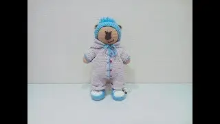 Игрушка амигуруми. Медвежонок крючком (Сrochet teddy bear ).Часть 1.