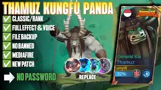 Script Skin Thamuz Kungfu Panda No Password Full Effect | Full Voice | New Patch
