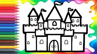 Bolalar uchun Uy rasm chizish|Drawing House for children|Рисунок дворца для детей