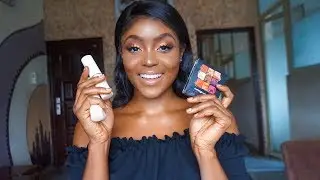 TESTING OUT NEW PRODUCTS(HUDA BEAUTY WARM OBSESSION PALETTE, MAKEUP REVOLUTION FAST BASE FOUNDATION)