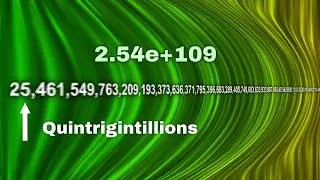 Numbers 0 to Infinity! [10,000 Subscriber Special]
