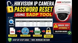 How to Reset a Hikvision IP Camera Password Using the SADP Tool |  Error [2051] password reset