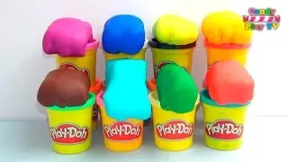Learn Colours With Play Doh Toy Cars For Kids Videos McQueen Learning Colors for Children
