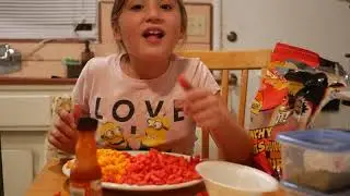 YARA'S HOT SPICY CHEETOS  with Frank's RED HOT Sauce Mukbang ASMR