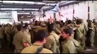 IDF Soldiers singing with followers of the Breslov movement and Rabbi Nachman