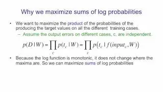 Neural Networks for Machine Learning 8 4 The Bayesian interpretation of weight decay