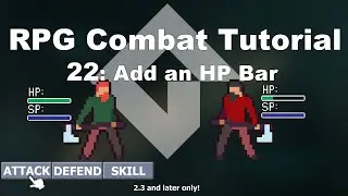 [GMS2] Make a Turn-based RPG Combat System in GameMaker Studio 2 (p.22 Add a HP bar)| FunBox