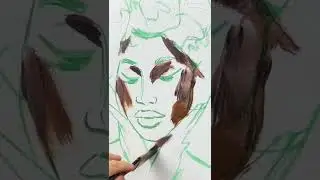 An even simpler way to paint a portrait compared to a portrait through spots