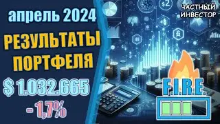 Апрель 2024: результаты инвестирования | коррекция на рынке акций, рост инфляции, падение облигаций