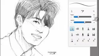 Choi Youngjae GOT7 speed drawing