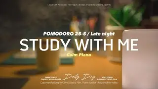 1-HOUR STUDY WITH ME / calm piano🎹 + Rain Sounds🌧️ / 30days of studying with me Ep 9.5