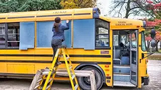 Turning a Bus into a Home: A Transformation You Have to See to Believe! | Build by  @lifeanywhere