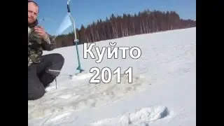 Зимняя рыбалка в Карелии, Куйто, ловля окуня.