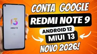 REMOVER CONTA GOOGLE REDMI NOTE 9 ATUALIZADO 2024 MIUI 13 ANDROID 12 YOUTUBE DESATUALIZADO NOVO