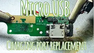 How to replace a charging port. #micro usb #chargingport #rcelectronicsrepair #port #usb #techrepair