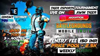TIGER ESPORTS PAID CUSTOM LOBBY FOR UNDERDOGS AND T1 TEAMS || BGMI SCRIMS