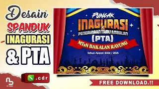 (FREE CDR) Desain Spanduk Inagurasi & PTA Pramuka - Penerimaan Tamu Ambalan #nurdesigns
