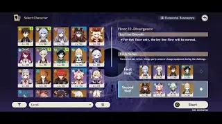 Genshin Impact | Spiral Abyss floor 11 9 stars and floor 12 9 stars run