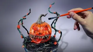 How to make a scary pumpkin | halloween