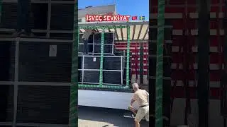İSVEÇ SEVKİYAT 🇹🇷 🇸🇪 #keşfet #home #sevkiyat #shortsvideo #aluminiumpergola #short #shorts #fy