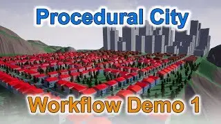 [UE4] Procedural City with full interiors - Workflow demo 1