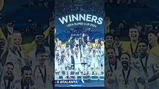 Real madrid winning 2024-2025 first trophy || mbappé's first trophy with real madrid