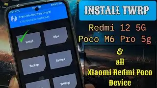 How to install TWRP Recovery Redmi 12 5G & Any Xiaomi Redmi Poco Device🔥🔥