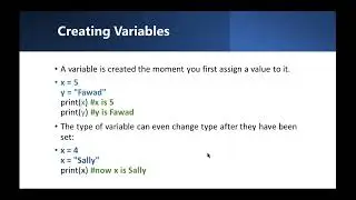 python variables vscode || How to create variables in Python