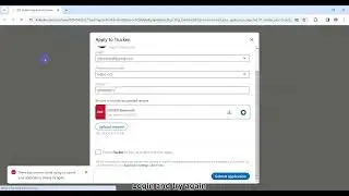 There was an error while trying to submit your application, please try again | LinkedIn