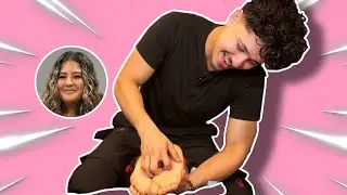 FEET TICKLE PRANK ON GIRLFRIEND |
