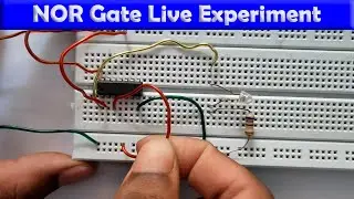 NOR Gate Practical on Bread Board || Digital Electronics Experiment